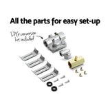 Devanti Gas Cooktop 60cm Stove Hob Black CT-GAS-4SDB-BK