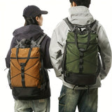 Travel Backpack Four Colors Spacious Compartments Durable Material Comfortable - Black - Size L V1347-127-41014-BLK-L