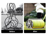 Large Stainless Steel Garden Hose Reel Cart Portable Pipe Holder With Rainproof Sunscreen Protection V985-HOSEREELCOVER
