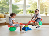 Kids Seesaw, 24.95 kg Load Capacity per Seat, Sit and Spin Teeter Totter with Handles, Kids Outdoor V952-YGDZDQQBSL2RV6O28001V0