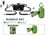 Hands Free Dog Leash Running Belt with Adjustable Bungee Lead, Multi Pocket Outdoor V888-ELOSUNG57068-2