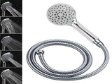WELS Chrome Round 9" Rain Shower Head 5 Modes Massage Handheld Sliding Rail Set Mixer V1233-C4902B22HR005M5C1SR0901KRD201CR