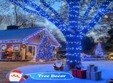 LED White Christmas Lights Outdoor, String Lights Plug in Extendable, 8 Modes Christmas Tree V1107-124-75959-BLU-50M400