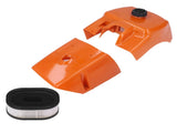 Air Filter with Cylinder Cover Set Plastic Replacement for Stihl 066 MS660 MS650 Chainsaw 000 120 V1294-YM0523-3111210507511