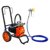 Diaphragm Airless Paint Sprayer, 1100 W Efficiency Cart Airless Paint Sprayer, 2000 psi High V952-GMSGYWQPTJ11GUFKJV3