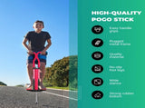 Red Pogo Stick Kids - Childrens Jumping Jackhammer Exercise Hopper Toy V238-SUPDZ-28304818405456
