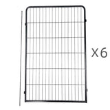 YES4PETS 6 Panel 120 cm Heavy Duty Pet Dog Cat Rabbit Playpen Fence V278-HPL120-6-A