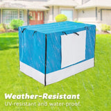 Wire Dog Cage Crate 42in with Tray Cushion Mat BLUE Cover Combo V274-PET-WCCVCU42-BU