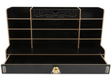 Wooden Storage Box Innovative Desktop Pen Holder Container Stationery Rack OrganizerBlack V1294-YM0721-3117210041511