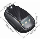 Solar Powered Cab Lights, Solar Wireless No Drill Truck Cab Roof Lights With Vibration Sensor V1369-AZ3-W-09717
