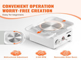 Mini Pottery Wheel Electric Ceramic Wheel Machine 0-320RPM Speed White V952-ETLPJMNXWJBSDTCZ1V3