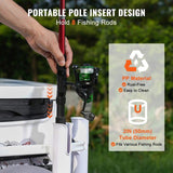 VEVOR Beach Fishing Cart, 136 kg Load Capacity, Fish and Marine Cart with Two 330 mm Big Wheels PU V952-LLKYJC13YC0073FBMV0