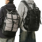 Travel Backpack Four Colors Spacious Compartments Durable Material Comfortable - Green - Size L V1347-127-41014-GRN-L