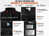 XL Size Winter USB Heated Windproof Soft Fleece Warm Jacket for Men and Women 8 Zones Graphene & V888-ELOSUNG52560