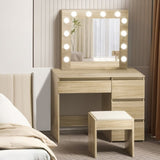 Levede Dressing Table Stool Set Makeup Mirror Led VM1014-OA