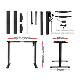 Artiss Standing Desk Motorised White 140CM HASD-114G-BKDF-WHDB-140