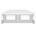 Instahut Gazebo Pop Up Marquee 3x6m Wedding Party Outdoor Camping Tent Canopy Side Wall White GAZEBO-WED-C-FG-3X6-POP-4W-WH