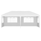 Instahut Gazebo Pop Up Marquee 3x6m Wedding Party Outdoor Camping Tent Canopy Side Wall White GAZEBO-WED-C-FG-3X6-POP-4W-WH