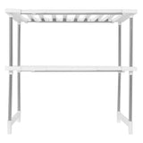 2-Tier Under Sink Rack Stainless Steel Expandable Storage Organizer Kitchen Shelf Holder V1294-YM0901-3117200157011