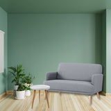 Brianna 2 Seater Sofa Fabric Uplholstered Lounge Couch - Light Grey V315-VOL-FRA-02