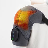 Smart Shoulder Massager Graphene Heat & Dual-Freq Vibration, 3 Modes, Relieves Neck Fatigue. V1385-JBAMY-WU-1018-001