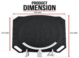 2 pc Aluminum Wheel Alignment Turntable Pair 360&deg Rotating Turn Plate 2 Ton V379-WHEELALG01