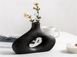 Ceramic vase ornaments, drieds, living room home decor, creative homestay style decorations, V1192-AZ-W-14271