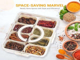 Snack Boxes - Divided trays with lids and handles - Transparent snack boxes for fruit, snacks, V1188-ZXY-10861