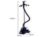 Spector Garment Steamer Upright 2200 W 3.3L Kills Germs 4 Stem Levels Adjustable SM2008-BL-AU