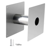 2.36'' Stainless Steel Vent Thimble for Indoor Gas Water Heater Thickening Stainless Steel Vent V1192-AZ-W-5166