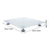 Stable Epoxy Resin Table, White Acrylic, Adjustable for Home V1366-AZ2-W-13904