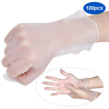 50Pairs/Box Disposable PVC Gloves Transparent Safe Single Use Gloves for Daily Working UseXL V1294-YM0901-3117200007314