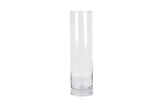 Clear Cylinder Flower Vase, 40 cm Glass Vase for Floral Arrangements V1188-MS-617-084