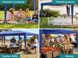 Instahut Gazebo 3x6m Wedding Party Marquee Tent Outdoor Event Camping Canopy Shade Blue GAZEBO-WED-T-FG-3X6-BL