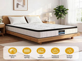 Giselle Bedding King Mattress 30cm Pocket Spring Euro Top Medium Firm Foam MATTRESS-E-VERVE-30-K
