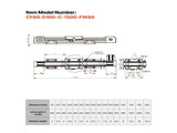 Linear Guide Rail, Belt Drive, CNC Linear Motion Stage Actuator, with Nema34 Stepper Motor, 1300 mm V952-CNCZXDGPDCD6PZ6T6001V9