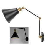 Wall Sconce E27 Vintage Industrial Metal Wall Lamp Arm Adjustable Bedside Reading Light AC85265V V1294-YM0901-3119210015811