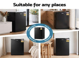 Devanti 81L Upright Freezer Fridge Black UPF-90L-BK