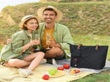 3X Wine Tote Bag, Beach Cooler for Travel Gift, Leakproof Insulated Purse Carrier with Hidden Spout V1192-AZ-W-23085