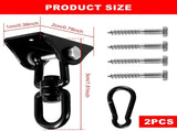 Swing Hangers 2 Pack Heavy Duty 1000 lb Capacity Stainless Steel 360 Swivel Hooks for Playground and V1189-LC-RY-00223