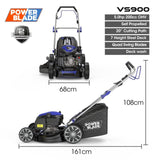 PowerBlade 20" 200cc Self-Propelled Lawn Mower, 7 Height, Steel Deck, Deck Wash Port, OHV 4-Stroke V219-MOWSPRPB20SA