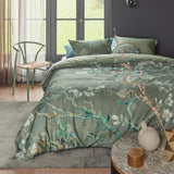 Bedding House Blossoming Green Cotton Sateen Quilt Cover Set King V442-HIN-QUILTCS-BLOSSOMING-GREEN-KI