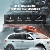 VEVOR Rooftop Cargo Carrier 340 L Luggage Storage Box ABS for SUVs Cars V952-CDXLXHS11LFYIFFORV0