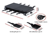 Grillz 1400W Electric BBQ Grill w/ 7 Cooking Pans BBQ-ELC-7PAN