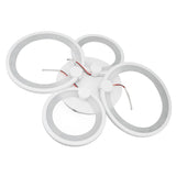 Modern LED Ceiling Light 4 Rings 3 Color Dimmable Acrylic Ceiling Light Fixtures 38W Modern V1294-YM0901-3119240061211