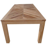 Rosemallow Dining Table 210cm 8 Seater Parquet Top Solid Messmate Timber Wood V315-VO-HIGH-02