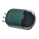 Wall Mounted Chopsticks Holder Dust Prevention 3 Compartments Large Capacity Draining Utensil V1294-YM0626-3118230011311
