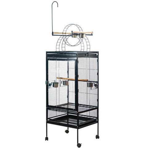 YES4PETS 174 cm Large Bird Budgie Cage Parrot Aviary With Metal Tray and Wheel V278-B005-4