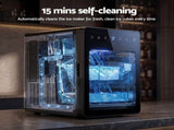 Devanti Ice Maker 5cm Large Ice Cubes Countertop Machine 150pcs/24h for Home IM-ZB-10F-BK