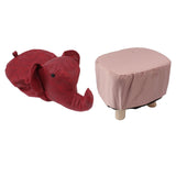 Animal Footstools Elephant Shaped Slip Resistant Silent Comfortable Stable Multi Purpose Cute Stool V1294-YM0703-3116230004113
